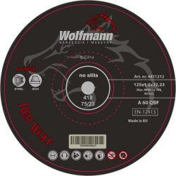 Tarcza do cięcia 125x1,0 Inox Red Wolf